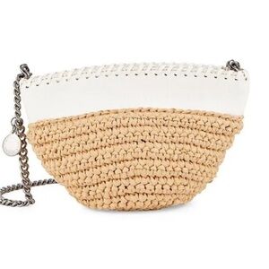 Stella McCartney raffia and Vegan leather mini bag